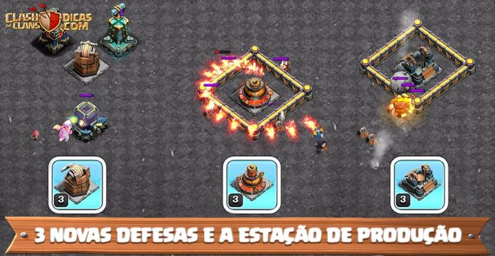 Estação de Produção e Novas Defesas Chegam ao Clash