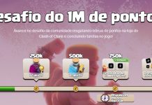 Desafio do 1 Milhão de Pontos na Supercell Store de Clash of Clans – Pegue Itens Mágicos Grátis! Desafio do 1 Milhão de Pontos: Itens Grátis no Clash!