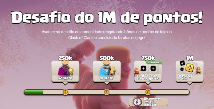 Desafio do 1 Milhão de Pontos: Itens Grátis no Clash!
