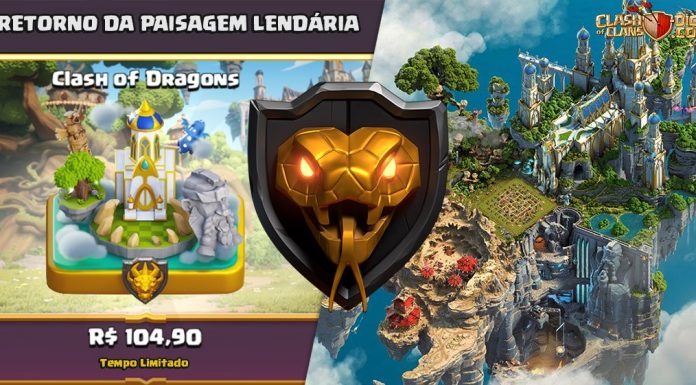 Paisagem Lendária Clash of Dragons retorna à loja por tempo limitado e preço reduzido – Apoie ClashDicas Clash of Dragons está de volta: cenário lendário disponível por tempo limitado
