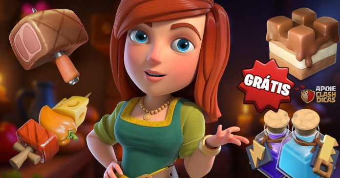 Poções lanches mágicos grátis Poções do Construtor, Rangos, Bolos do Castelo e Petiscos Poderosos disponíveis