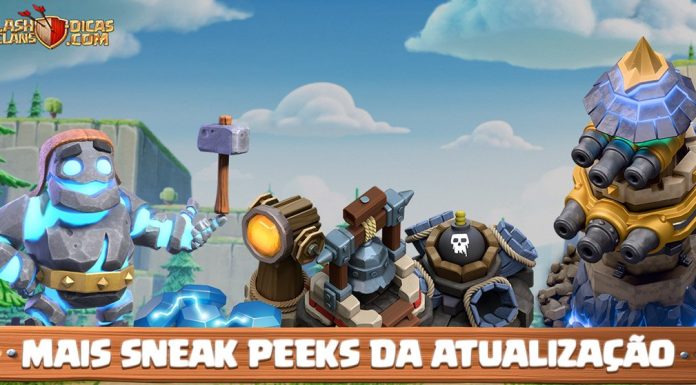 Mais Sneak Peeks: Torre Vingativa, Pedras Faiscantes, Feitiço de Totem, Defesas, Melhorias e Muito Mais! Feitiço de Totem, Sistema de Pedras Faiscantes e Torre Vingativa!