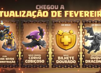 Atualização de Fevereiro 2026: Bilhete Dourado 2.0, Duque Dracônico, Novos Níveis de CV18, Garimpeiro e Muito Mais! Atualização de Fevereiro 2026: Bilhete Dourado 2.0, Duque Dracônico e CV18!