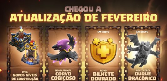 Atualização de Fevereiro 2026: Bilhete Dourado 2.0, Duque Dracônico, Novos Níveis de CV18, Garimpeiro e Muito Mais! Atualização de Fevereiro 2026: Bilhete Dourado 2.0, Duque Dracônico e CV18!