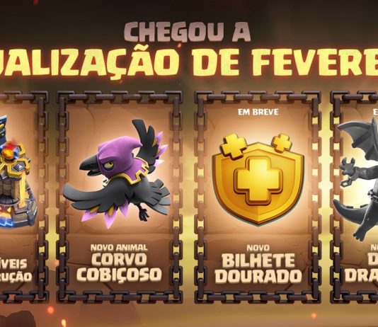 Atualização de Fevereiro 2026: Bilhete Dourado 2.0, Duque Dracônico, Novos Níveis de CV18, Garimpeiro e Muito Mais! Atualização de Fevereiro 2026: Bilhete Dourado 2.0, Duque Dracônico e CV18!