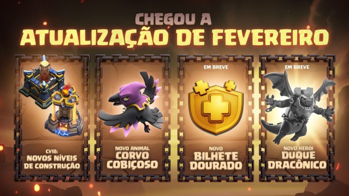 Atualização de Fevereiro 2026: Bilhete Dourado 2.0, Duque Dracônico e CV18!