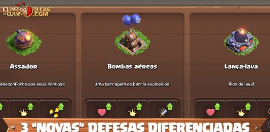 Novas Defesas Diferenciadas: Bombas Aéreas, Lança-Lava e Assador!