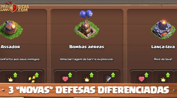 Novo Ciclo de Defesas Diferenciadas Revelado: Bombas Aéreas, Lança-Lava e Assador Novas Defesas Diferenciadas: Bombas Aéreas, Lança-Lava e Assador!