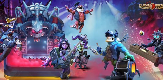 Novas Skins Metaleiras + Paisagem Reveladas! 🎸🔈⚔️ Temporada de Abril 2026 Skins Clash Metaleiro: Todas as Novidades da Temporada de Abril