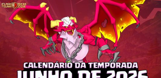 Calendário de Eventos de Junho 2026 no Clash of Clans: Fúria Anime