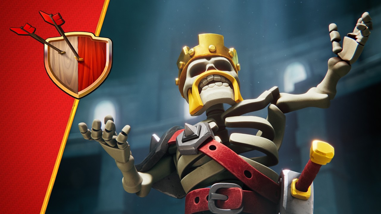Изображение запуска сезона Clash of Clans «Королевство Скелетов»