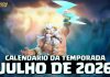 Calendário de Eventos da Temporada Mitologia – 🏛️⚔️ Julho 2026 Calendário de Eventos de Julho 2026 no Clash of Clans: temporada Mitologia