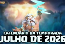 Calendário de Eventos da Temporada Mitologia – 🏛️⚔️ Julho 2026 Calendário de Eventos de Julho 2026 no Clash of Clans: temporada Mitologia