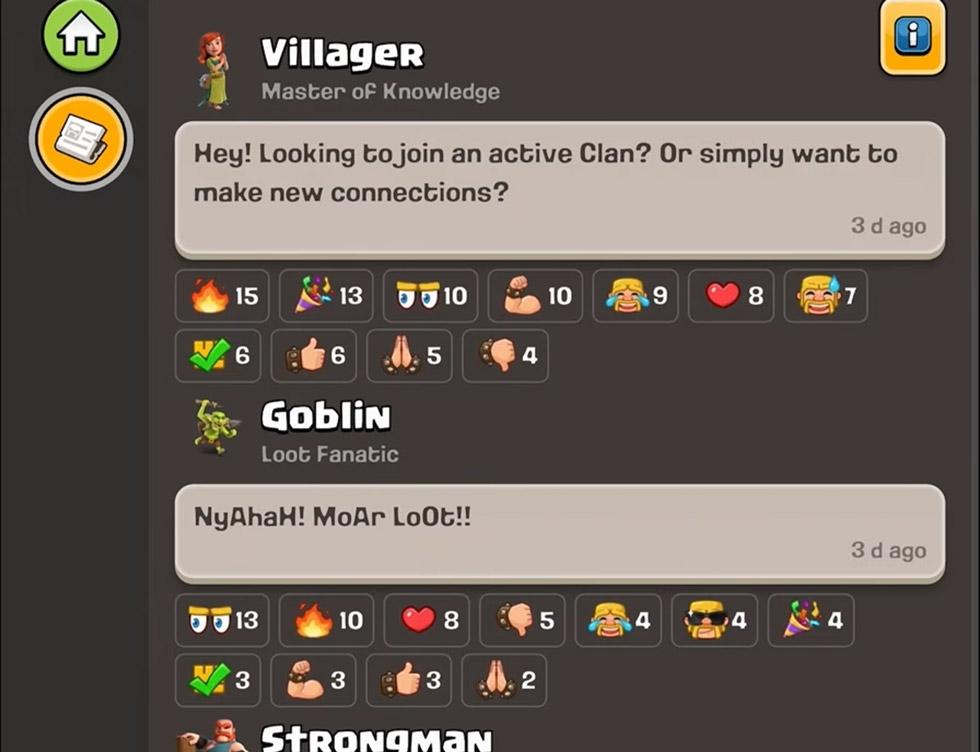 Praça Central do Chat Global no Clash of Clans Praça Central do Chat Global no Clash of Clans