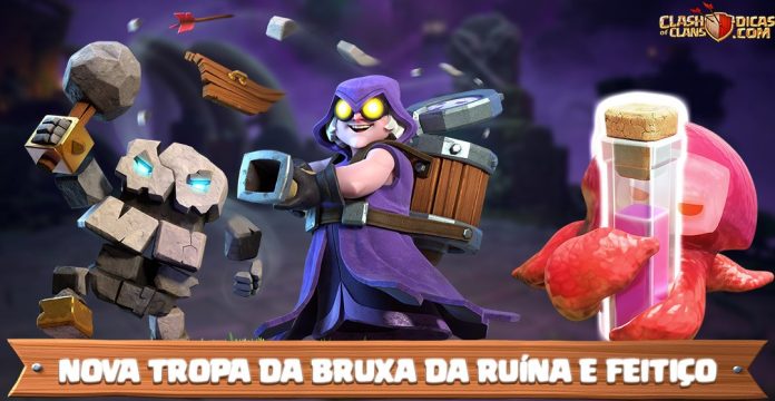 Clash of Clans revela a Bruxa dos Escombros e o novo Feitiço Raiva Líquida Bruxa dos Escombros e Raiva Líquida: novo Sneak Peek do Clash of Clans