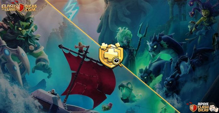 Clash of Clans julho 2026: temporada mitológica, Zeus e Bilhete Dourado