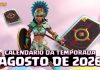 Calendário de Eventos da Temporada de 14º Aniversário – 🎂🃏 Agosto 2026 Calendário de agosto 2026 no Clash of Clans