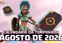 Calendário de Eventos da Temporada de 14º Aniversário – 🎂🃏 Agosto 2026 Calendário de agosto 2026 no Clash of Clans