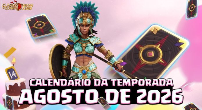 Calendário de agosto Clash of Clans Calendário de agosto 2026 no Clash of Clans