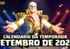 Calendário de Eventos da Temporada WWE: Procure por Cena! – 💪🎤 Setembro 2026 Calendário da temporada WWE