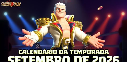 Calendário de Eventos da Temporada WWE: Procure por Cena! – 💪🎤 Setembro 2026 Calendário da temporada WWE