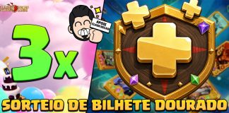 Sorteio! 🎫 3x Bilhetes Dourados – Participe Sorteio de 3 Bilhetes Dourados no Discord