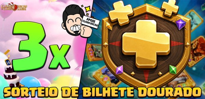 Sorteio 3 Bilhetes Dourados Sorteio de 3 Bilhetes Dourados no Discord