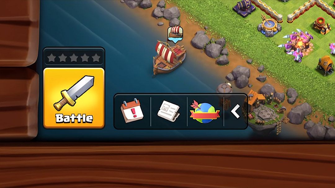Novo painel de eventos de Clash of Clans Novo painel de eventos de Clash of Clans com Centro de Eventos e Caixa de Entrada