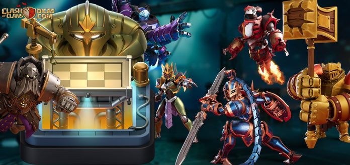 Paisagens e Skins de novembro Skins de Titãs no Clash