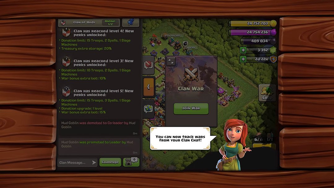 Tutorial inicial da nova interface de Clash of Clans Tutorial inicial mostrando o novo menu Construir de Clash of Clans