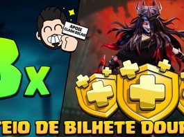 Sorteio! 🎫 3x Bilhetes Dourados da Maldição Cósmica — Participe Sorteio de Bilhetes Dourados no Clash
